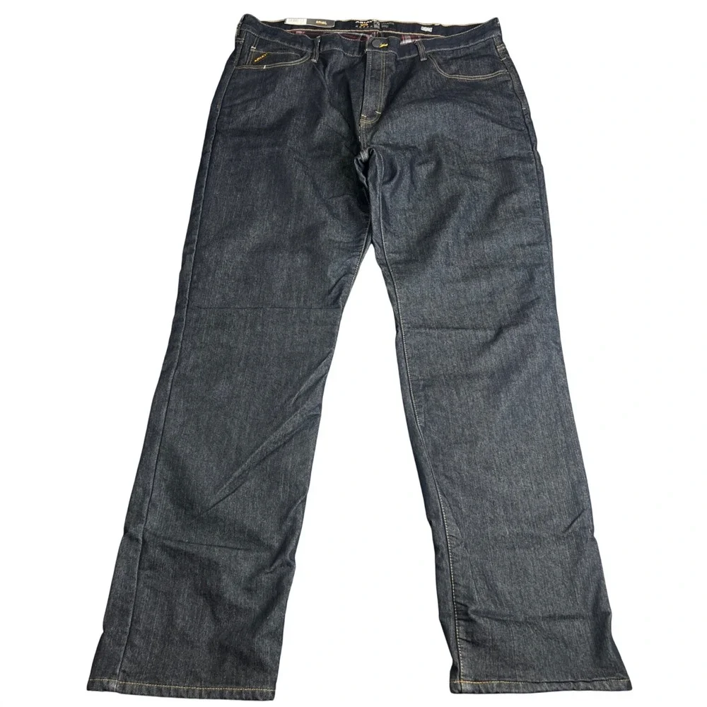 Ariat Rebar M4 Relaxed Boot Cut Flannel Lined Jeans Indigo 44x38 10032486 NWT